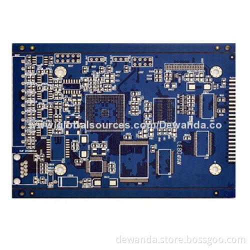 6-layer PCB boards with blue solder mask and BGA